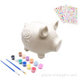 Paintable Piggy Bank Wholesale Good quality Non-toxic children drawing Supplier